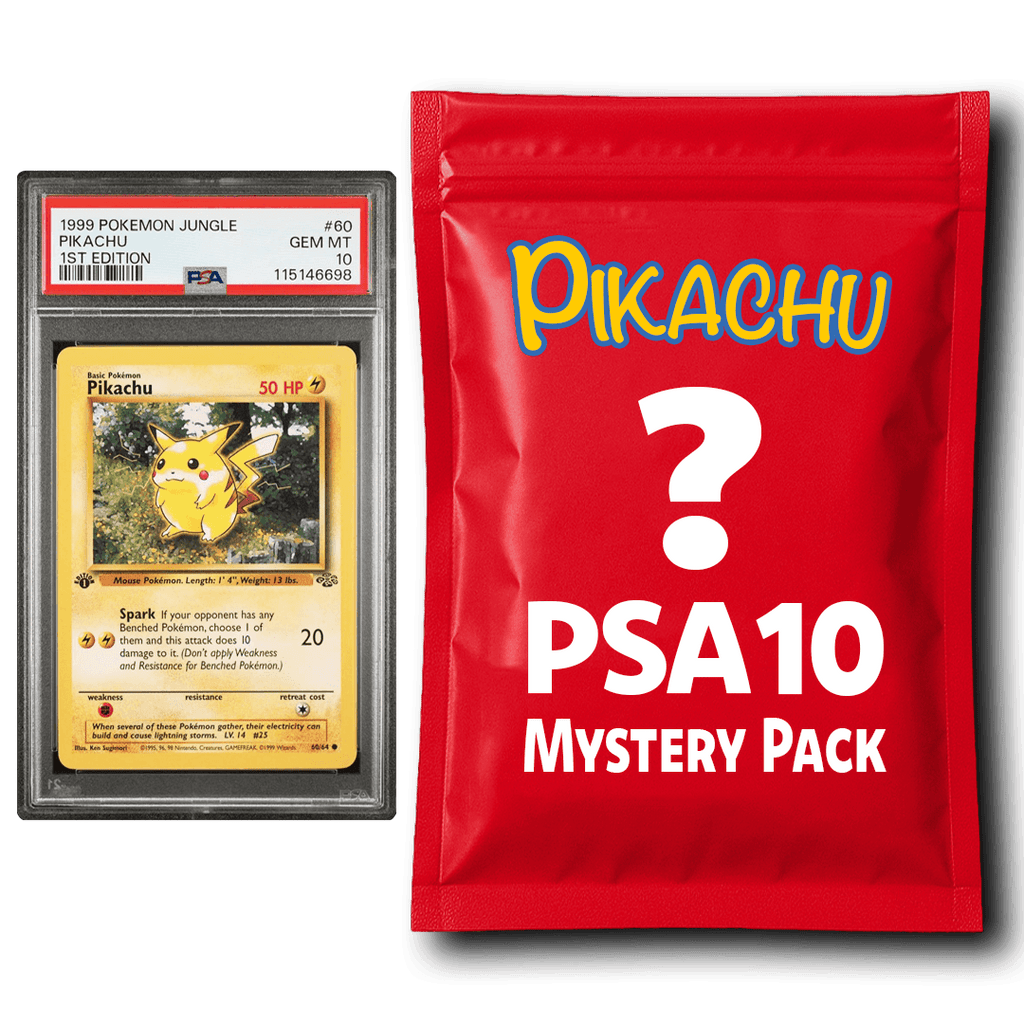 Pikachu PSA 10 Graded PKM Card Mystery Pack Trading Card Game